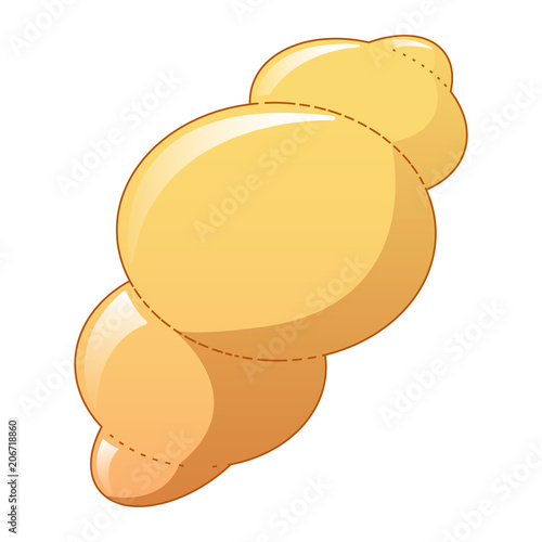 Gnocchi pasta icon. Cartoon of gnocchi pasta vector icon for web design isolated on white background