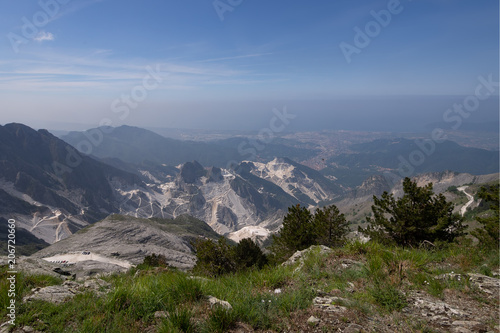 Quarry for white marble in the Apuan Alps, Italy