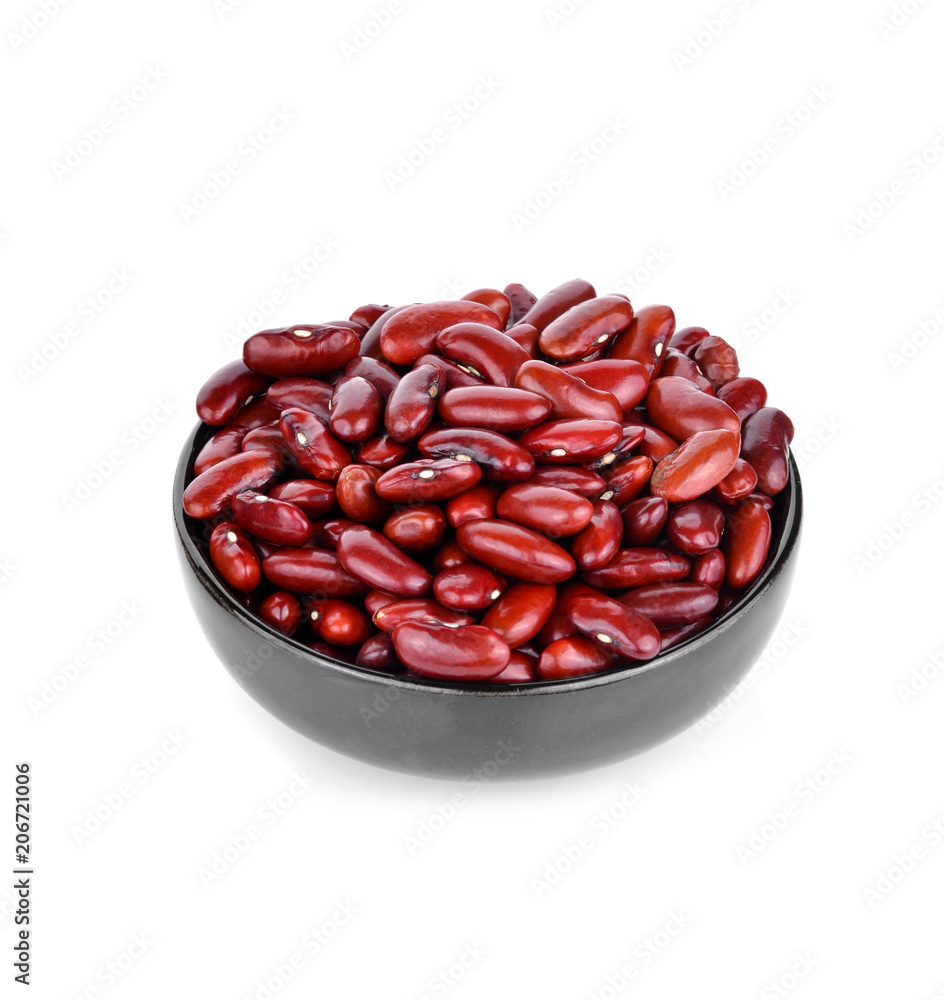 Red Beans Isolated on White Background Red Beans Isolated on White Background