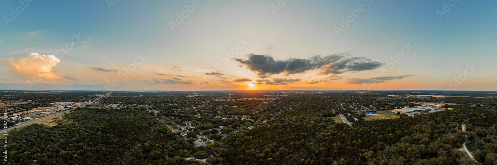 Texas Sky Sunset Panorama