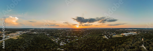 Texas Sky Sunset Panorama