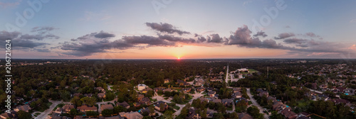 Texas Big Sky Sunset Panorama