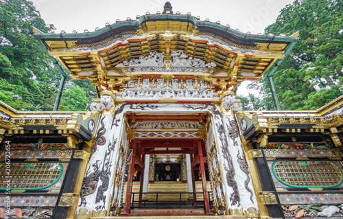 Japanese pagoda entrance in Nikko