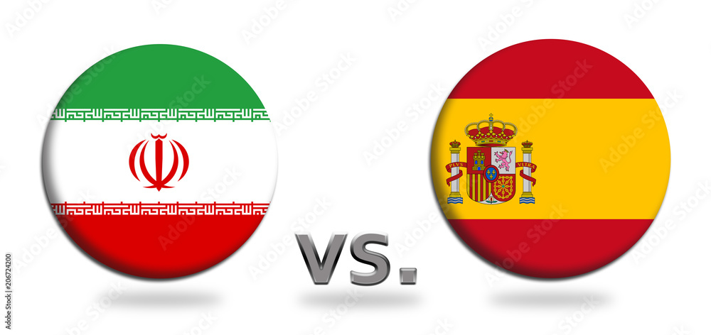 Russia 2018 Group B Iran versus Spain