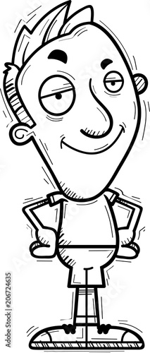 Confident Cartoon Man