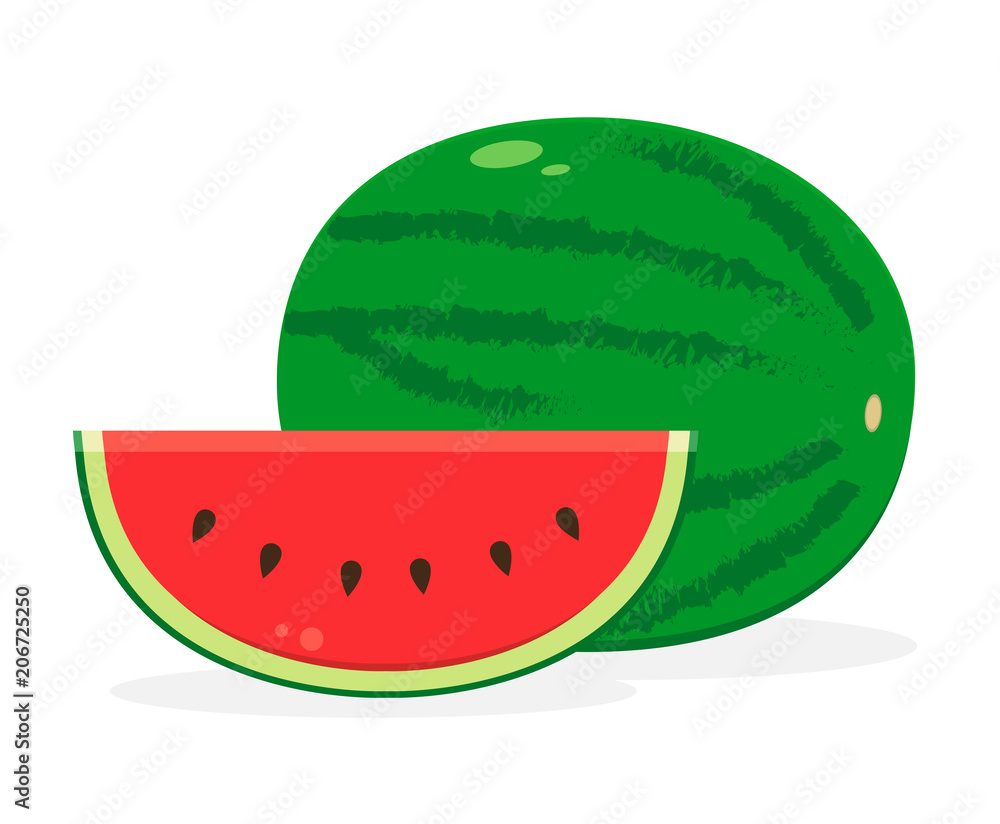 Watermelon fruit icon. Isolated fruits and vegetables. vector Watermelon fruit icon. Isolated fruits and vegetables. vector