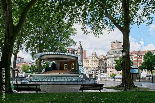Bilbao city centre green space