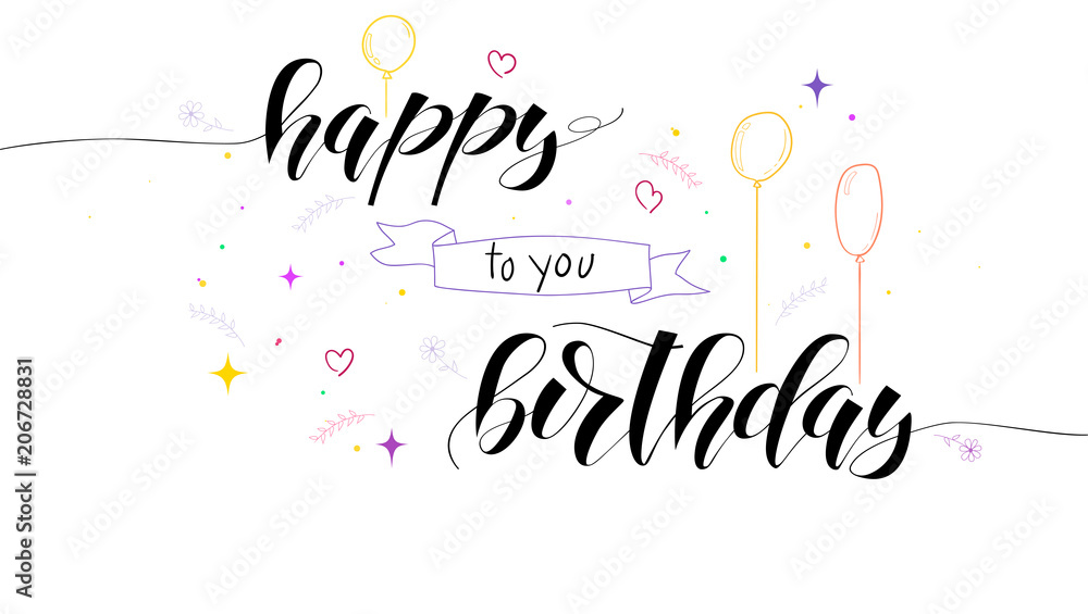 Birthday Card Design Vintage Style Template,Vector Illustration Of Doodle  Background ,Hand Drawing Doodle Royalty Free SVG, Cliparts, Vectors, and  Stock Illustration. Image 64659362.
