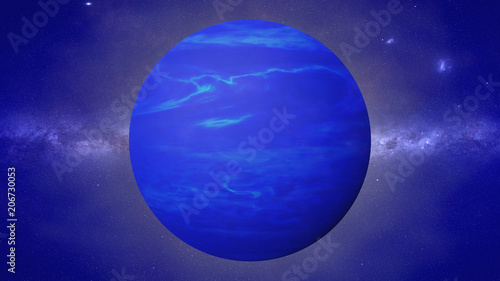Fototapeta Naklejka Na Ścianę i Meble -  planet Neptune, the eighth planet from the Sun, planet in the Solar System 