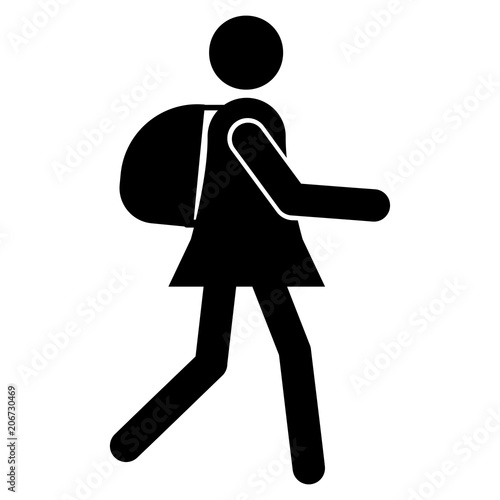 Tourist vector icon