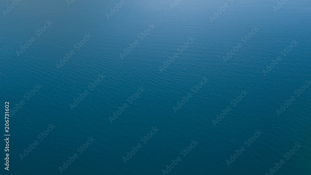 aerial view of clear sea water