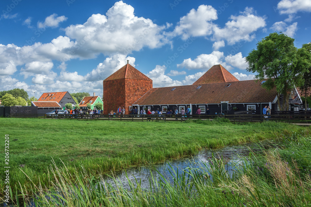 Characteristic cheese farm on the Zaanse Schans Characteristic cheese farm on the Zaanse Schans