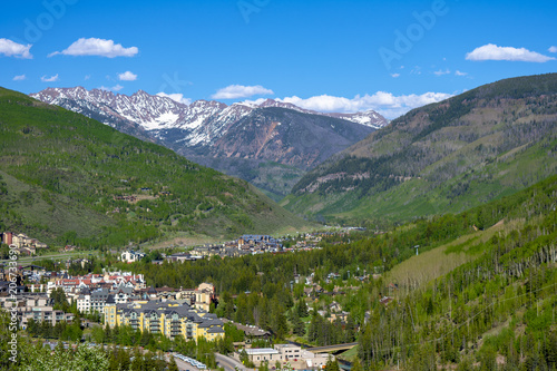 Colorado Mountain Landscape Near the Ski Resort of Vail photo