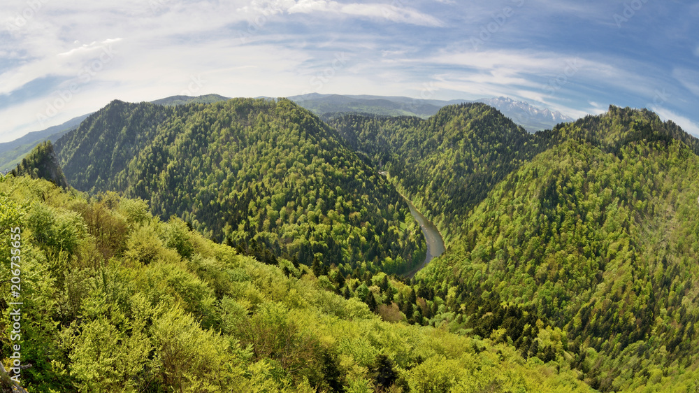 Fototapeta premium Pieniny. Przełom Dunajca. Polska.