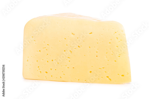 Cheese dairy food on a white background isolation