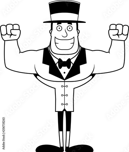 Cartoon Smiling Ringmaster