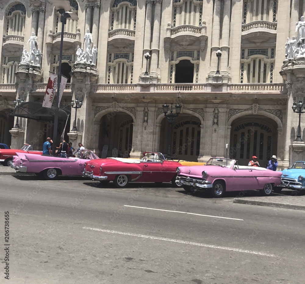 Obraz premium Havanna ,Kuba, Oldtimer, bunt, Autos