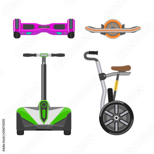 Vector set electric and Alternative Eco Transport.