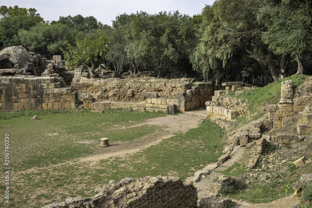Roman amphitheater in Tipasa (Tipaza), Algeria