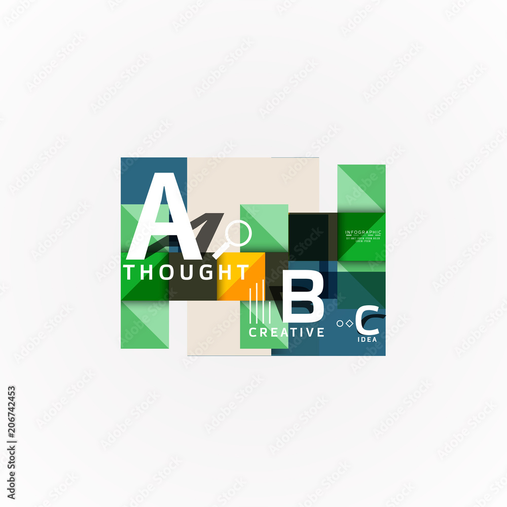 Paper infographic banner template with a b c options, infographics elements Paper infographic banner template with a b c options, infographics elements