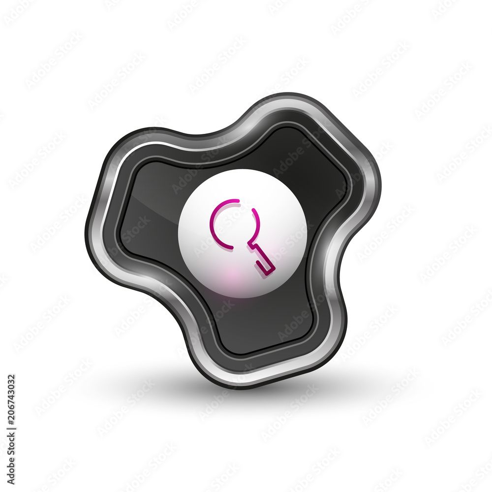 Search magnifyier web button, magnify icon. Modern magnifying glass sign, web site design or mobile app Search magnifyier web button, magnify icon. Modern magnifying glass sign, web site design or mobile app
