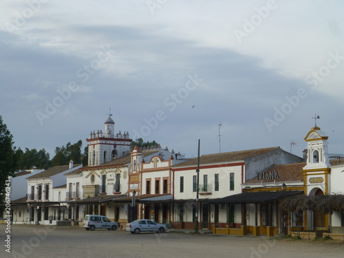El Rocio, aldea de Ayamonte junto a Doñana en Huelva ( Andalucia, España)