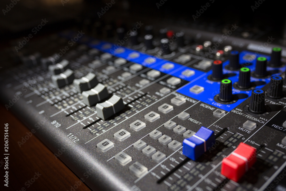 Recording Mixer Board - Diagonal 01 Recording Mixer Board - Diagonal 01