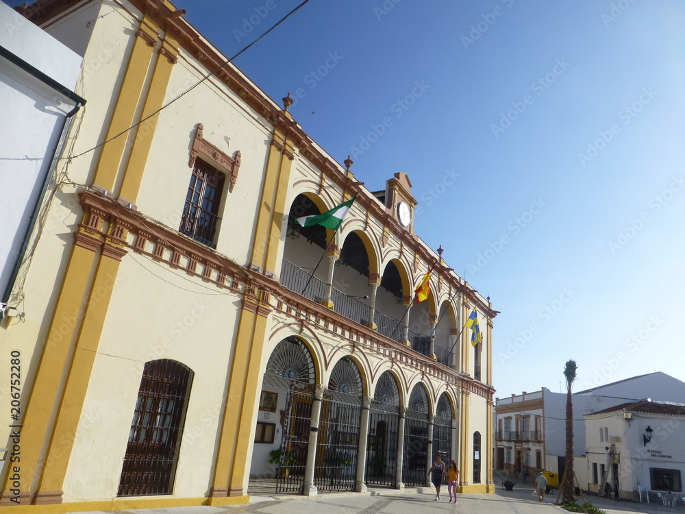 Moguer, localidad de Huelva en la comunidad autónoma de Andalucía (España) ciudad natal del poeta Juan Ramón Jiménez