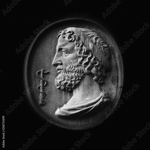 Canvas Print Greek God Asclepius