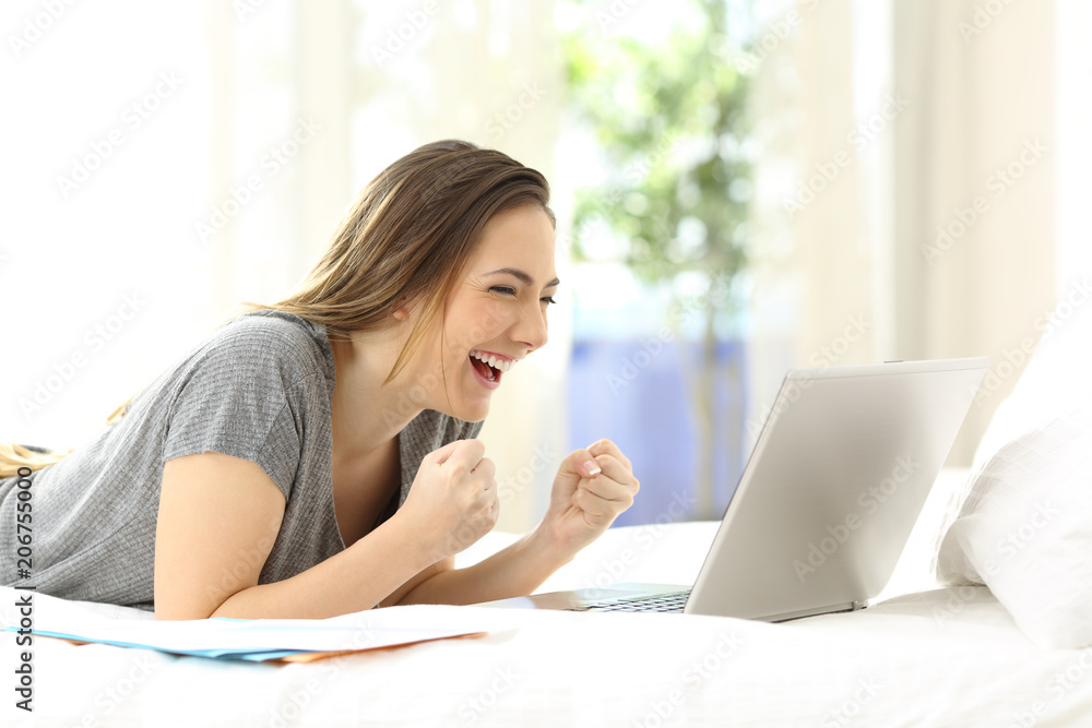 Excited self employed finding online content Excited self employed finding online content