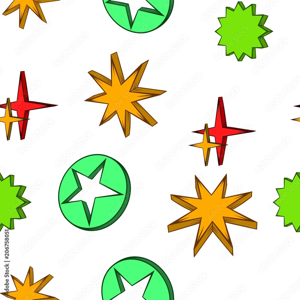 Geometric figure star pattern. Cartoon illustration of geometric figure star vector pattern for web Geometric figure star pattern. Cartoon illustration of geometric figure star vector pattern for web