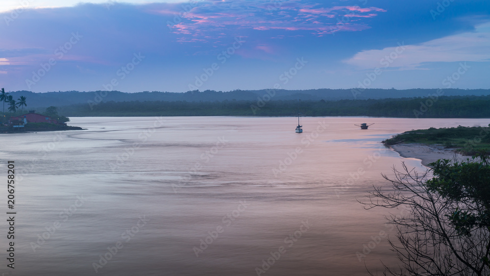 View of the river in Itacare Bahia View of the river in Itacare Bahia