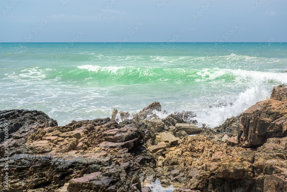 Beautiful beach scenary in South America tropical area Beautiful beach scenary in South America tropical area