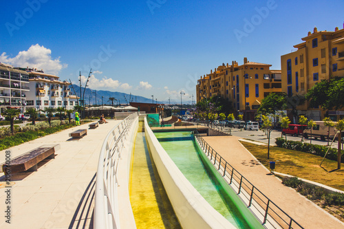 Boulevard San Pedro de Alcantara. Promenade in the city of San Pedro de Alcantara, Marbella. Malaga Province, Andalusia, Spain. Picture taken – 22 may 2018. © Ekaterina