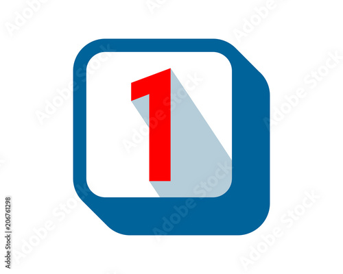 one number typography typeset logotype numeral numeric nominal image vector icon