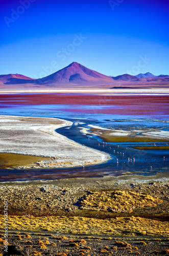 Fotografia Laguna Colorada de Uyuni, Reserva Eduardo Avaroa, Bolivia