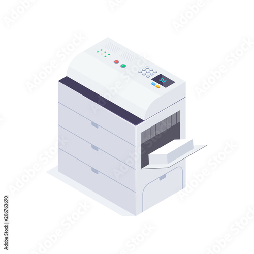 Isometric office copier.