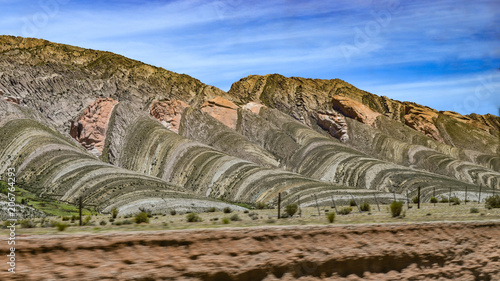 Espinar del Diablo (Devils Backbone), a rock formation created by tectonic plate movements near Humahuaca, Jujuy, Argentina