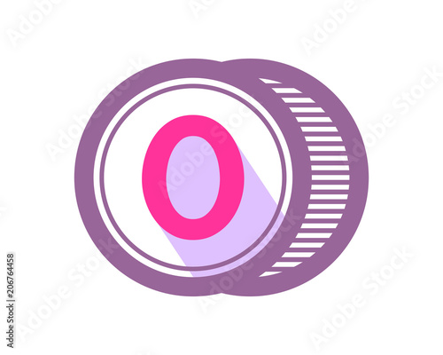 zero number initial typography typeset logotype numeral numeric nominal image vector icon