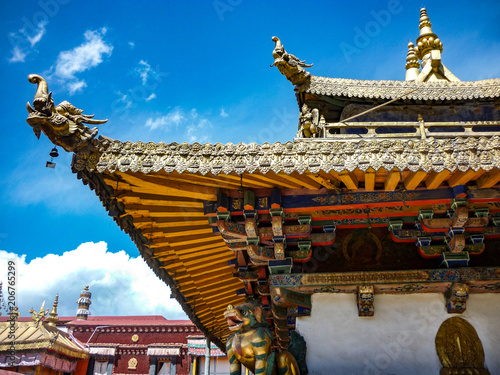 Foto The rooftop of the Jokhang Temple, Lhasa, Tibet