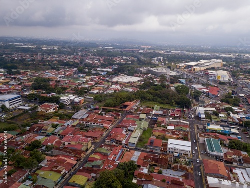 Beautiful aerial view of Alajuela Costa Rica photo