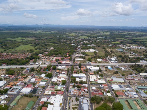 Beautiful aerial view of Liberias, Guanacaste,  Costa Rica photo