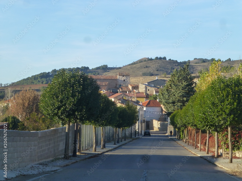 Luco de Jiloca, pueblo de Calamocha, en el Jiloca, provincia de Teruel, Aragón (España)