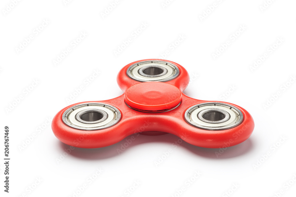 Fidget hand spinner finger tips gyro stress anxiety relief toy, Isolated on white background. Fidget hand spinner finger tips gyro stress anxiety relief toy, Isolated on white background.