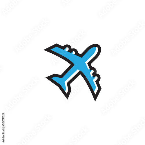 Aero plane graphic template