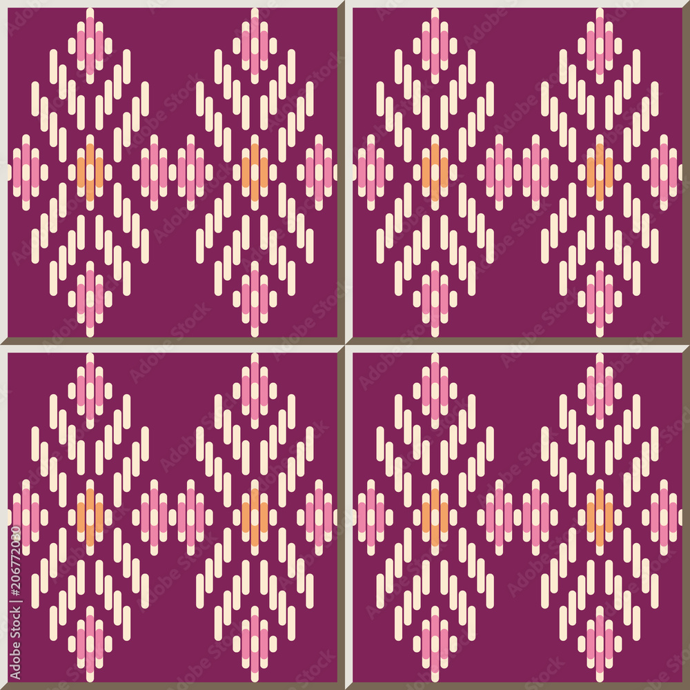 Ceramic tile pattern Cross Line Geometry Check Ceramic tile pattern Cross Line Geometry Check