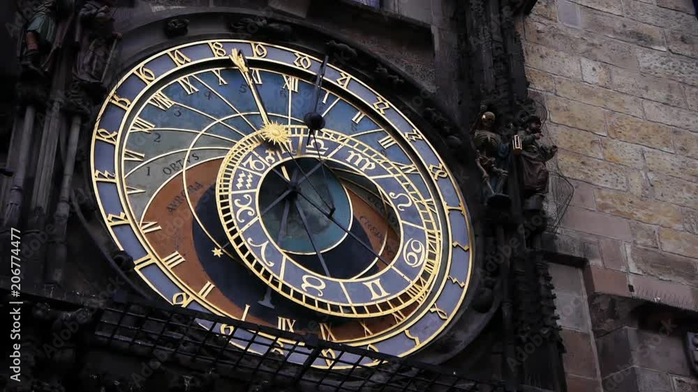 Astronomical Clock in Prague LONG SHOT Astronomical Clock in Prague LONG SHOT