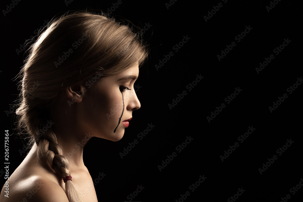 young woman crying young woman crying