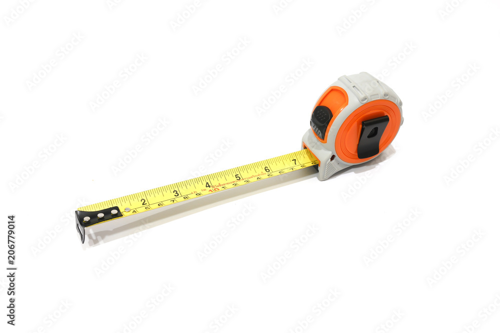 The Tape Measure on White Background The Tape Measure on White Background