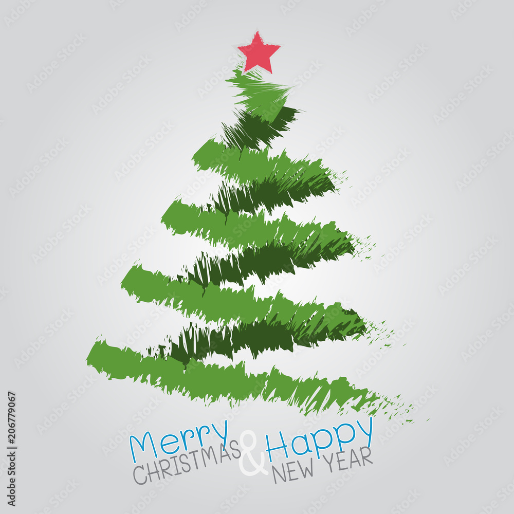grunge Christmas tree grunge Christmas tree